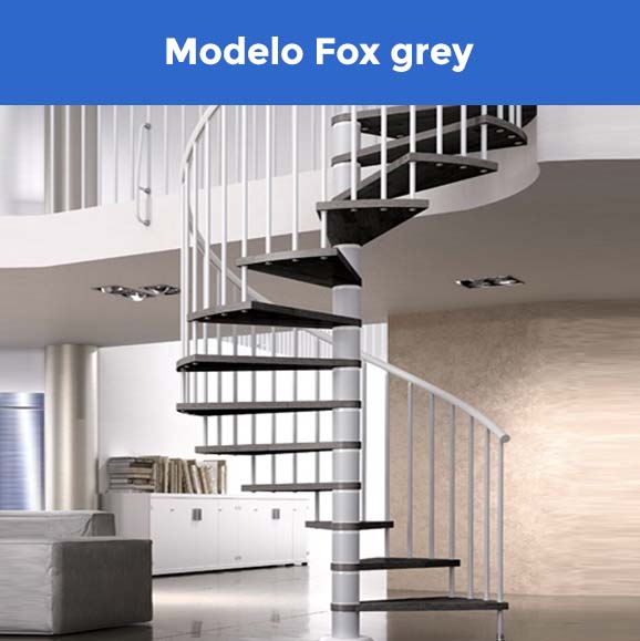 Escalera de caracol - Modelo Fox Grey